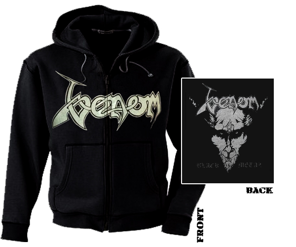 venom black metal hoodie